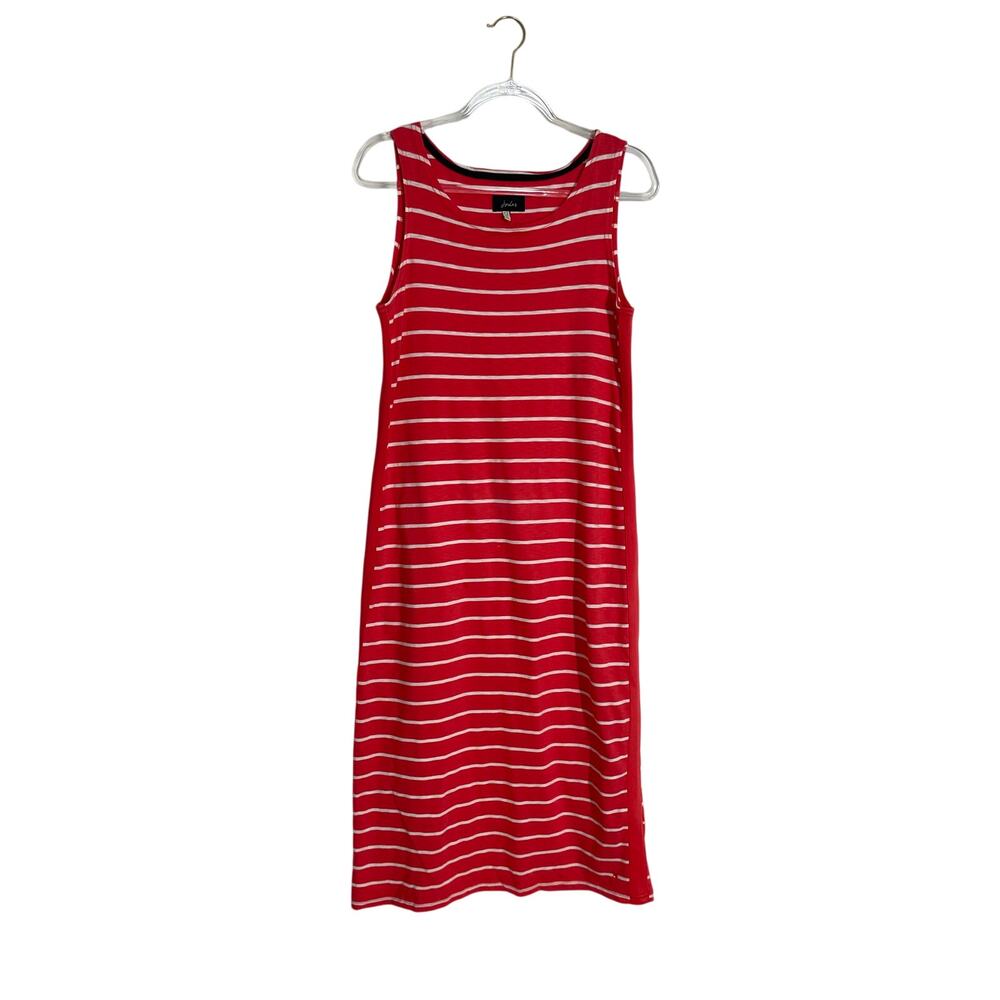 Joules Red White Riva Midi Tank Dress Size US 8